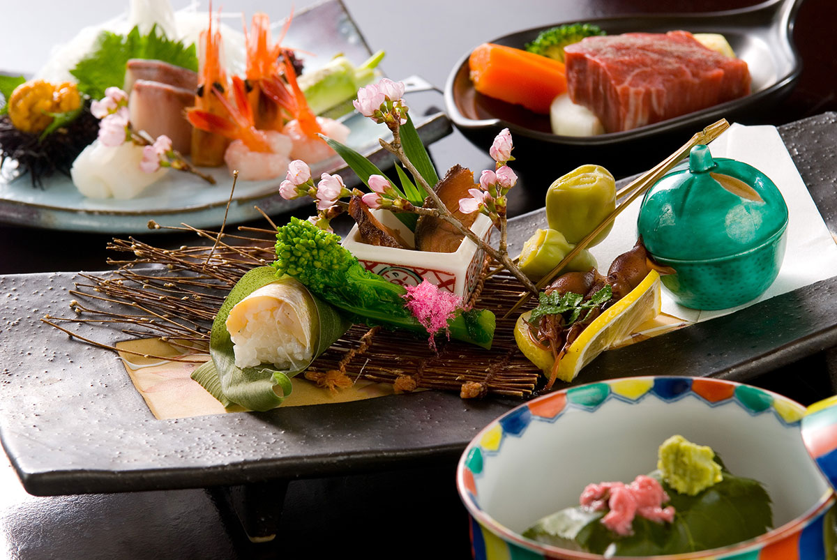 春の会席料理のイメージ